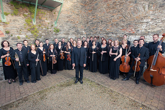 Camerata Ireland pictured inside a courtyard. Credit: Camerata Ireland