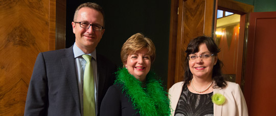 Ambassador Alison Kelly with Michaela Marksová, Minister of Labour and Social Affairs and Ladislav Müller, Director of Enterprise Ireland 