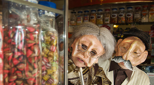 Tribes---Ireland---Photograph-of-two-masked-characters