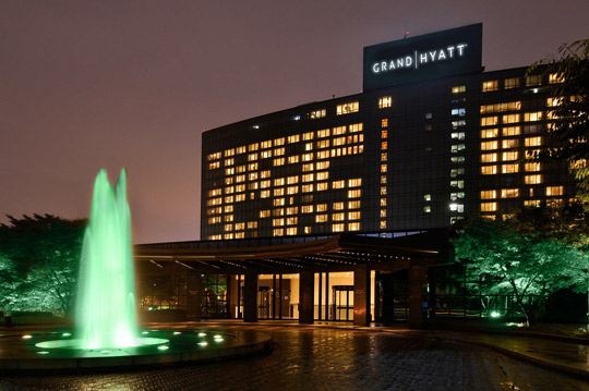 The Grand Hyatt goes green for St. Patrick's Day