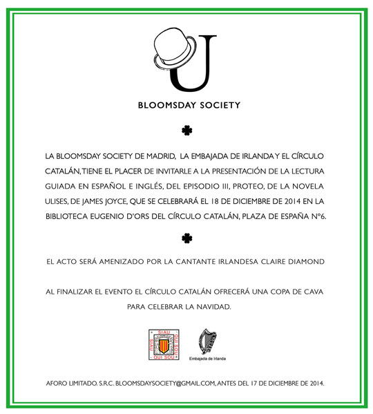 Bloomsday Invitation