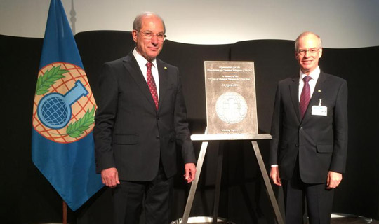 Director-General, Ahmet Üzümcü and Irish Ambassador, John Neary