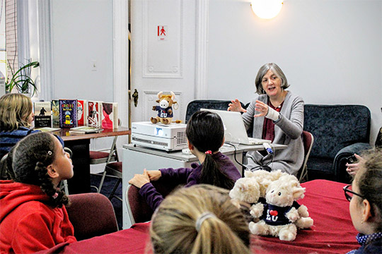 Grainne Clear during the storytelling event