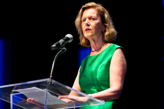 Ambassador Anne Anderson at the launch of President John F. Kennedy's Centenary Programme (Photo by Scott Suchman/Courtesy of the Kennedy Center)