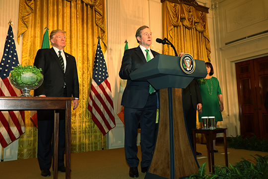 President Trump and Enda Kenny