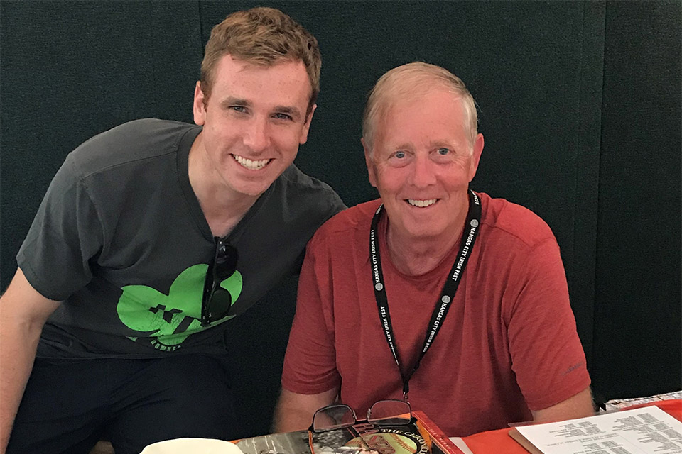 Vice Consul Paul Breen with Pat O’Neill, author of the “From the Bottom Up – The Story of the Irish in Kansas City”.