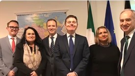 Minister Donohoe meets Frankfurt CG team