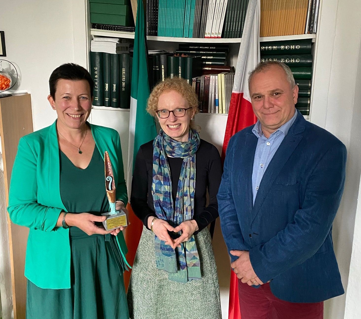 Bernard O’Connor Award 2021 presented to the Irish Culture Foundation in Poznan