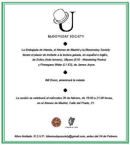 Bloomsday Society Madrid