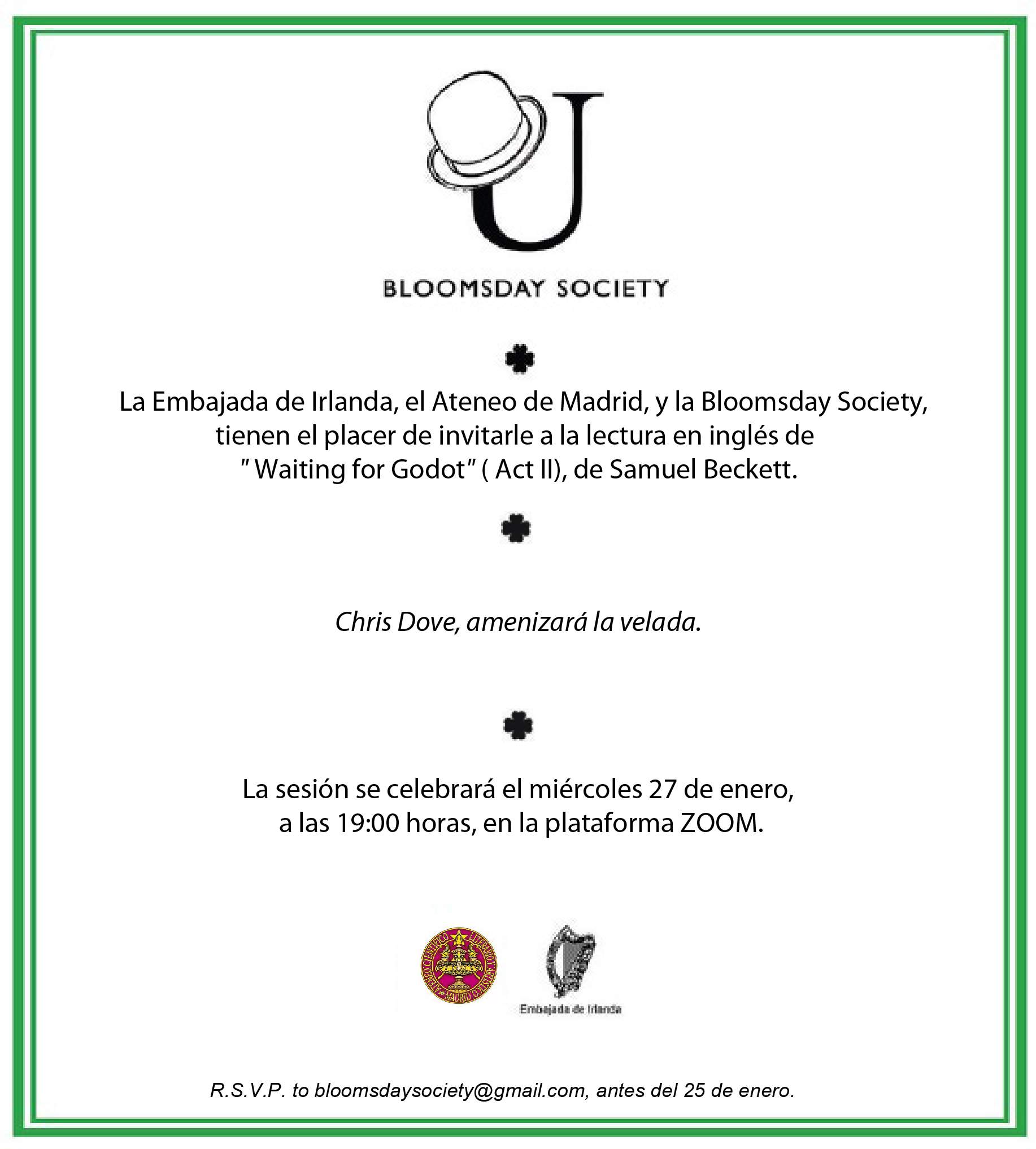 Bloomsday Society Madrid