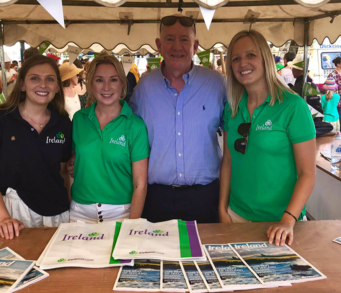 The Minister at the Tourism Ireland stand at the St Patrick's Family Day - Tourism Ireland